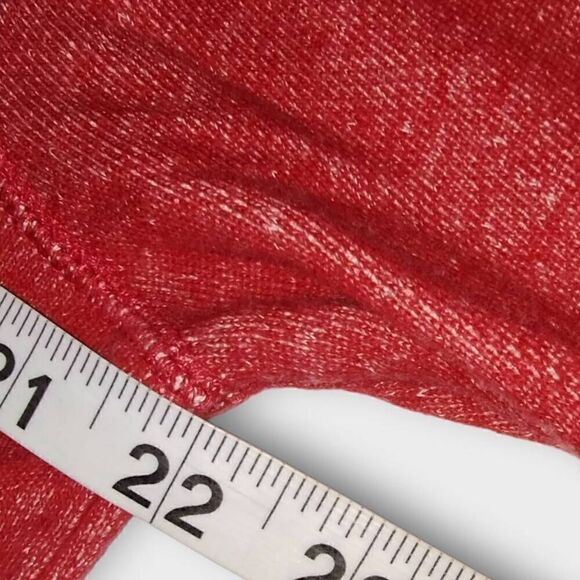 Anne Klein Top Shirt Womens Sz XLarge Red Silver Studs Pullover Sweatshirt - Picture 9 of 10